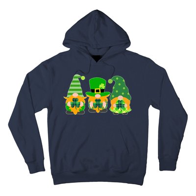 Cute St Patrick's Day Shamrock Gnomes Multi Patterns Hoodie