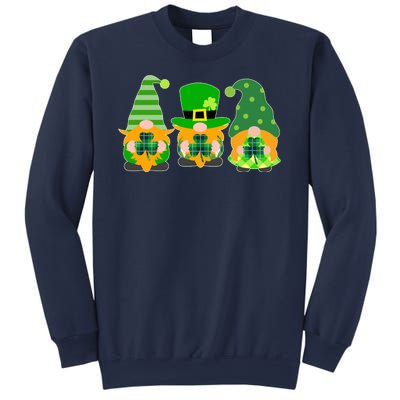 Cute St Patrick's Day Shamrock Gnomes Multi Patterns Sweatshirt