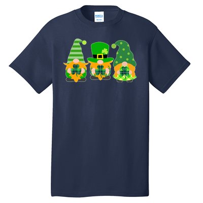 Cute St Patrick's Day Shamrock Gnomes Multi Patterns Tall T-Shirt