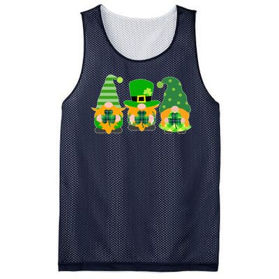 Cute St Patrick's Day Shamrock Gnomes Multi Patterns Mesh Reversible Basketball Jersey Tank