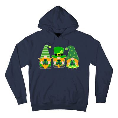 Cute St Patrick's Day Shamrock Gnomes Multi Patterns Tall Hoodie