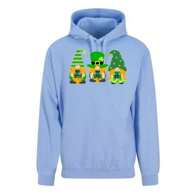 Cute St Patrick's Day Shamrock Gnomes Multi Patterns Unisex Surf Hoodie