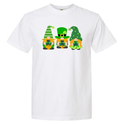 Cute St Patrick's Day Shamrock Gnomes Multi Patterns Garment-Dyed Heavyweight T-Shirt