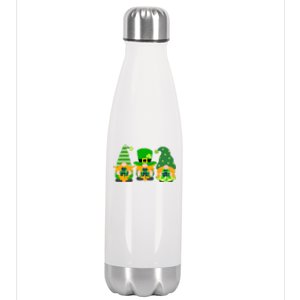 Cute St Patrick's Day Shamrock Gnomes Multi Patterns Stainless Steel Insulated Water Bottle