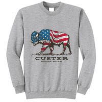 Custer State Park South Dakota Buffalo Roundup Patriotic Tall Sweatshirt