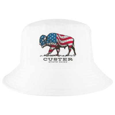 Custer State Park South Dakota Buffalo Roundup Patriotic Cool Comfort Performance Bucket Hat