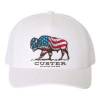 Custer State Park South Dakota Buffalo Roundup Patriotic Yupoong Adult 5-Panel Trucker Hat