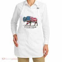 Custer State Park South Dakota Buffalo Roundup Patriotic Apron