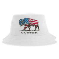 Custer State Park South Dakota Buffalo Roundup Patriotic Sustainable Bucket Hat