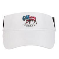 Custer State Park South Dakota Buffalo Roundup Patriotic Adult Drive Performance Visor
