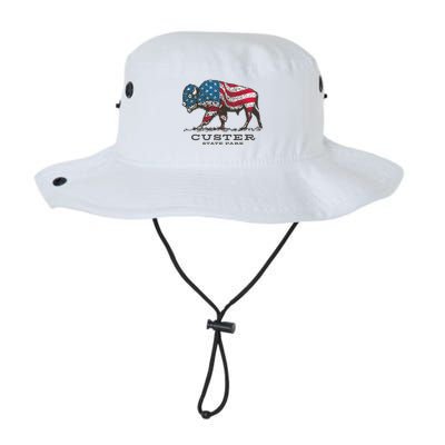 Custer State Park South Dakota Buffalo Roundup Patriotic Bucket Hat