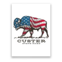 Custer State Park South Dakota Buffalo Roundup Patriotic Poster