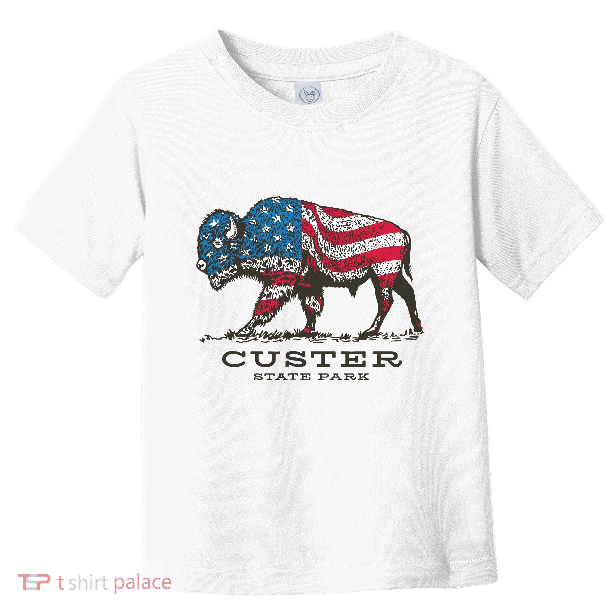 Custer State Park South Dakota Buffalo Roundup Patriotic Toddler T-Shirt