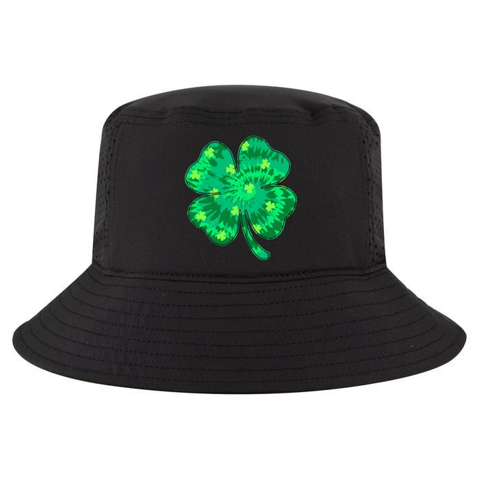 Cute St Patricks Day Tie Dye Shamrock Clover Cool Comfort Performance Bucket Hat