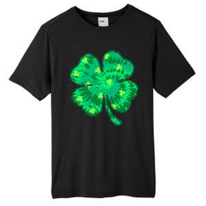 Cute St Patricks Day Tie Dye Shamrock Clover Tall Fusion ChromaSoft Performance T-Shirt