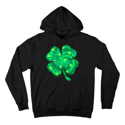 Cute St Patricks Day Tie Dye Shamrock Clover Tall Hoodie