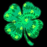 Cute St Patricks Day Tie Dye Shamrock Clover Kids T-Shirt