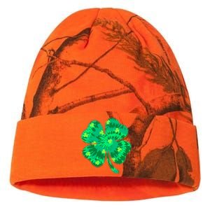 Cute St Patricks Day Tie Dye Shamrock Clover Kati Licensed 12" Camo Beanie