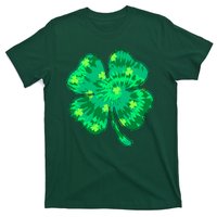 Cute St Patricks Day Tie Dye Shamrock Clover T-Shirt