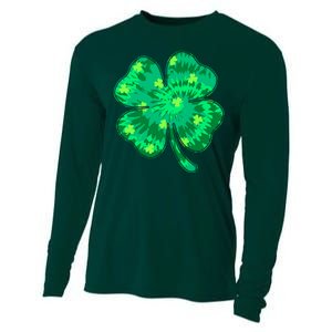 Cute St Patricks Day Tie Dye Shamrock Clover Cooling Performance Long Sleeve Crew