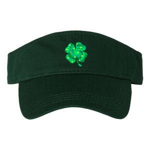 Cute St Patricks Day Tie Dye Shamrock Clover Valucap Bio-Washed Visor