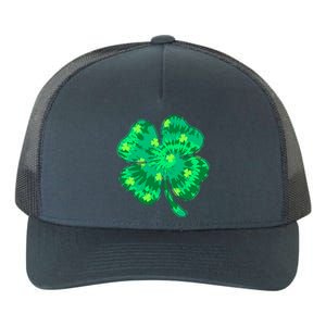 Cute St Patricks Day Tie Dye Shamrock Clover Yupoong Adult 5-Panel Trucker Hat