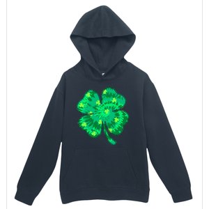 Cute St Patricks Day Tie Dye Shamrock Clover Urban Pullover Hoodie