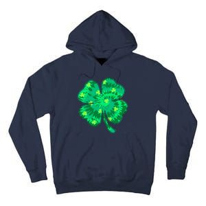 Cute St Patricks Day Tie Dye Shamrock Clover Tall Hoodie