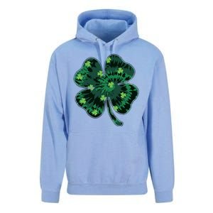 Cute St Patricks Day Tie Dye Shamrock Clover Unisex Surf Hoodie