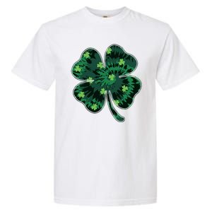 Cute St Patricks Day Tie Dye Shamrock Clover Garment-Dyed Heavyweight T-Shirt