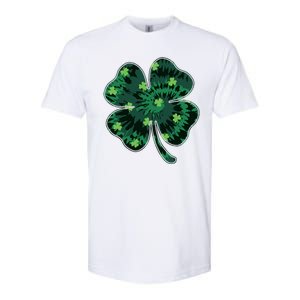 Cute St Patricks Day Tie Dye Shamrock Clover Softstyle CVC T-Shirt