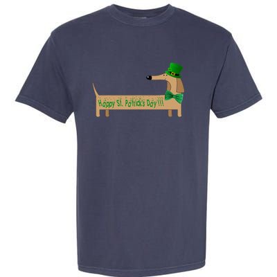 Cute Saint Patrick's Dachshund Doxie Wiener Dog Lover Garment-Dyed Heavyweight T-Shirt