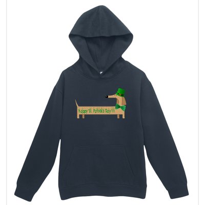 Cute Saint Patrick's Dachshund Doxie Wiener Dog Lover Urban Pullover Hoodie