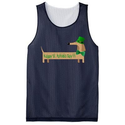 Cute Saint Patrick's Dachshund Doxie Wiener Dog Lover Mesh Reversible Basketball Jersey Tank