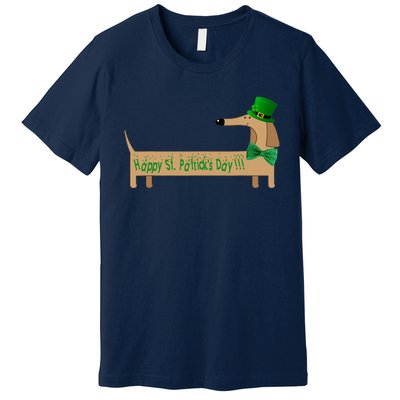 Cute Saint Patrick's Dachshund Doxie Wiener Dog Lover Premium T-Shirt