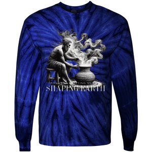 Clay Sculpture Potter Ceramicist Tie-Dye Long Sleeve Shirt