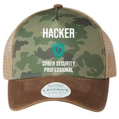 Cyber Security Professional Protection White Hat Hackers Legacy Tie Dye Trucker Hat