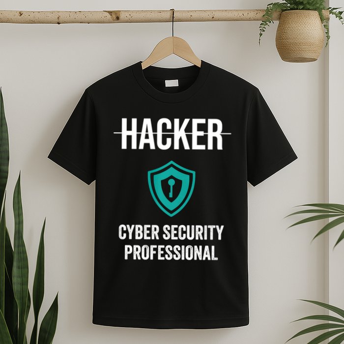 Cyber Security Professional Protection White Hat Hackers T-Shirt