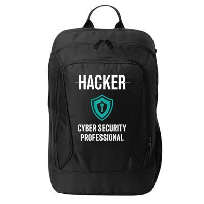 Cyber Security Professional Protection White Hat Hackers City Backpack