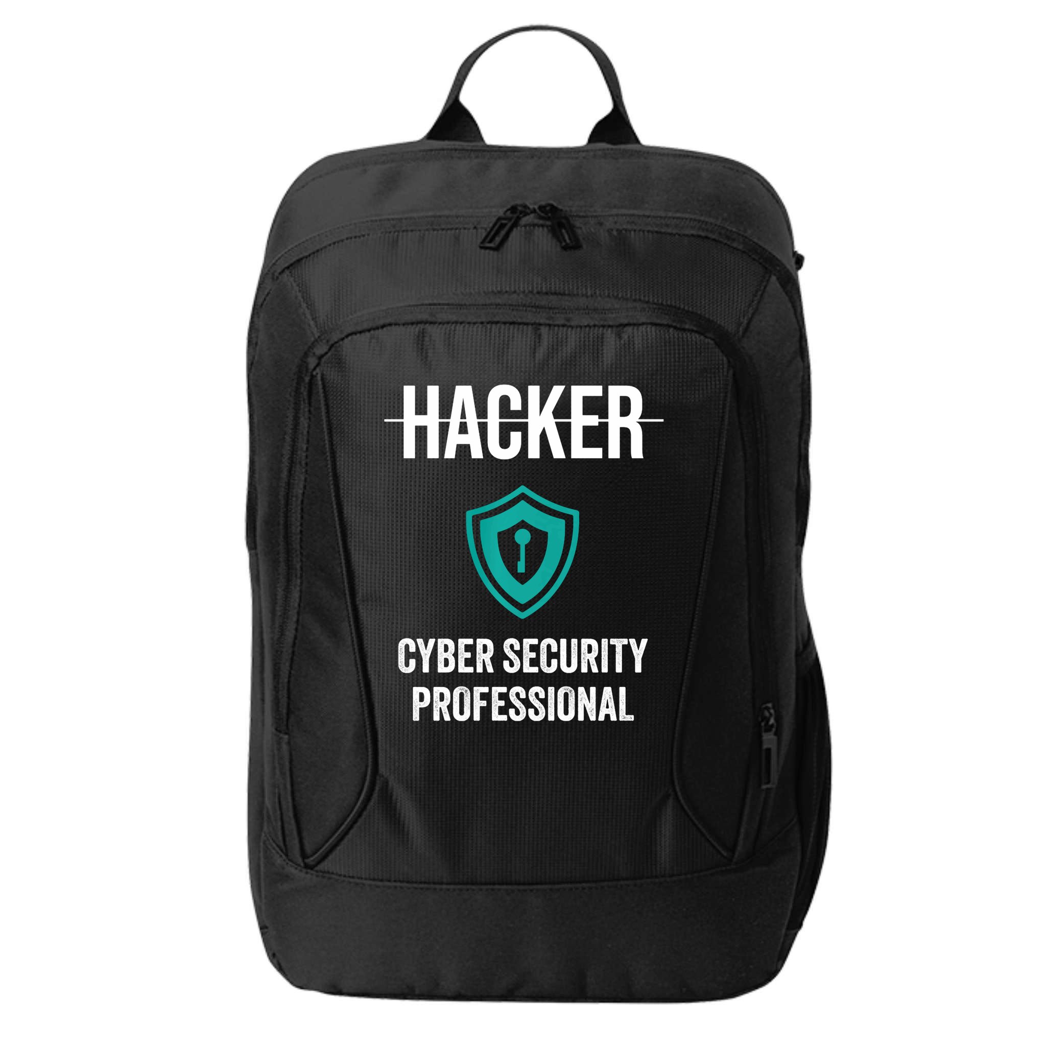 Cyber Security Professional Protection White Hat Hackers City Backpack
