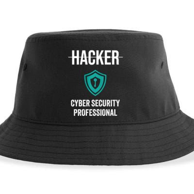 Cyber Security Professional Protection White Hat Hackers Sustainable Bucket Hat