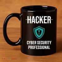 Cyber Security Professional Protection White Hat Hackers 11oz C Handle Ceramic Mug