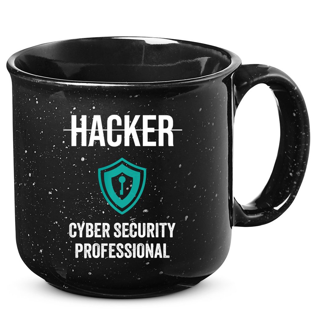 Cyber Security Professional Protection White Hat Hackers 15oz Campfire Ceramic Mug