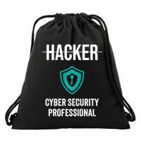 Cyber Security Professional Protection White Hat Hackers Drawstring Bag