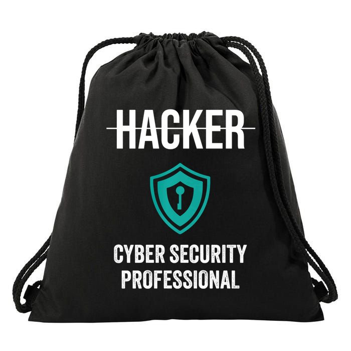 Cyber Security Professional Protection White Hat Hackers Drawstring Bag