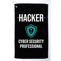 Cyber Security Professional Protection White Hat Hackers Golf Towel