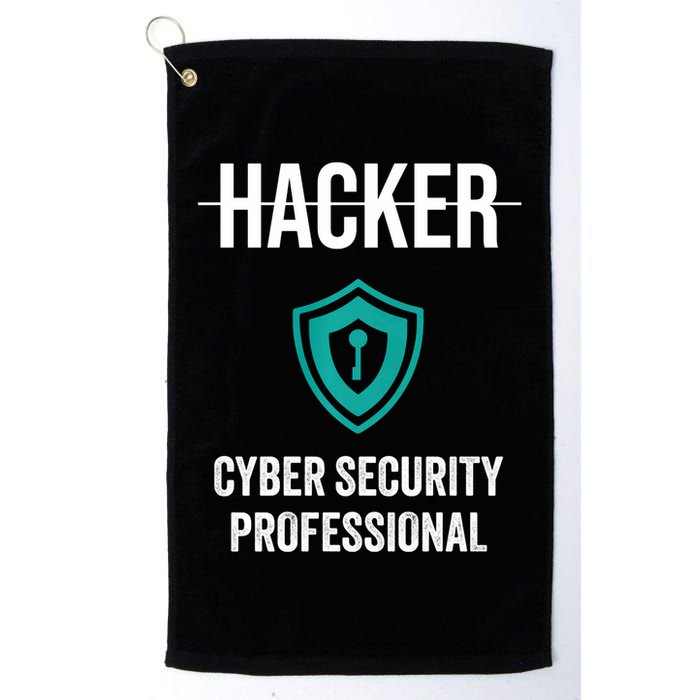 Cyber Security Professional Protection White Hat Hackers Golf Towel