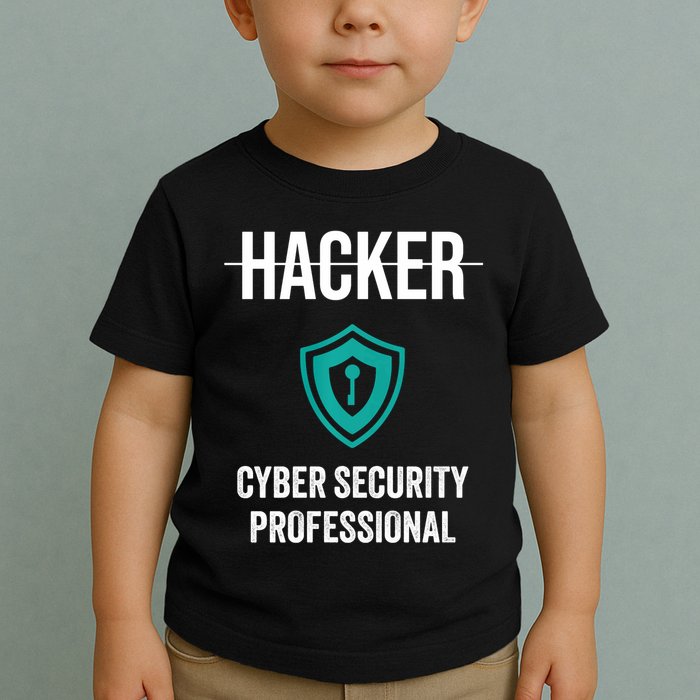 Cyber Security Professional Protection White Hat Hackers Toddler T-Shirt