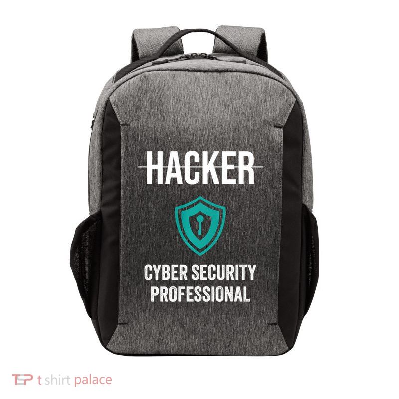 Cyber Security Professional Protection White Hat Hackers Vector Backpack