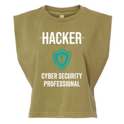 Cyber Security Professional Protection White Hat Hackers Garment-Dyed Women's Muscle Tee
